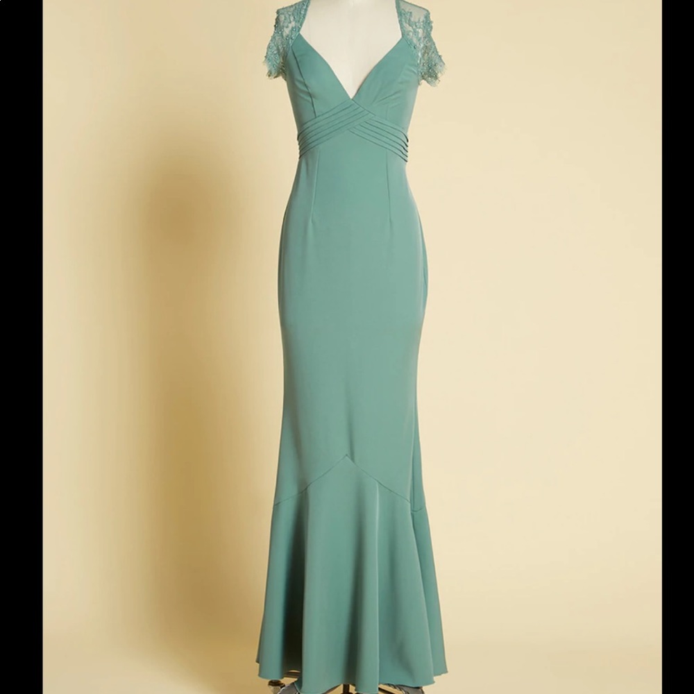 Splendid celebration maxi dress by ModCloth blue green